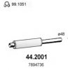 SAAB 7894736 Front Silencer